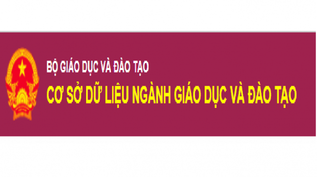 CƠ SỞ DỰ LIỆU NGÀNH GIÁO DỤC VÀ ĐÀO TẠO