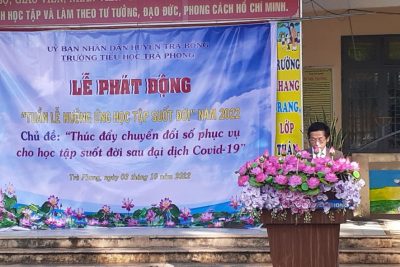 TỔ CHỨC THỰC HIỆN TUẦN LỄ HƯỞNG ỨNG  HỌC TẬP SUỐT ĐỜI NĂM 2022 ( chủ đề: “Thúc đẩy chuyển đổi số phục vụ cho học tập suốt đời sau đại dịch Covid-19”)
